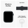 Apple Watch Series 8 GPS, 45mm Midnatt Aluminiumboett med Midnatt Sportband#2
