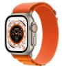 Apple Watch Ultra GPS + Cellular, 49mm Titanium Case with Orange Alpine Loop - Medium