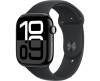 Apple Watch Series 10 GPS 46mm Gagatsvart Aluminiumboett med Svart Sport Band - S/M