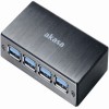 USB 3.0-hub Akasa Connect 4SV, 4xUSB 3.0, aluminium, magnetisk - Svart#1