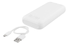Deltaco Powerbank PB-1066, 20000 mAh, batteriindikator, USB-A/USB-C - Vit#2