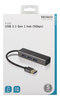 USB 3.1-hub Deltaco, 4xUSB 3.1, aluminium - Rymdgrå#2