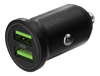 Strömadapter från Cigguttag DELTACO Car Charger, 2xUSB-A 18W, totalt 36W#1