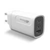 GP Batteries GaN Wall Charger USB-C PD 65W, 2xUSB-C+1xUSB-A