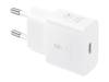 Väggladdare Samsung Galaxy Power Adapter GaN 25W USB-C - Vit