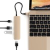 Multi-adapter Satechi Slim, USB-C till HDMI 4K/2xUSB 3.0/USB-C - Guld#1