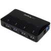 USB 3.0-hub StarTech ST53004U1C, 4xUSB 3.0 + 1x2,4A snabbladdningsport, inkl. strömadapter#1